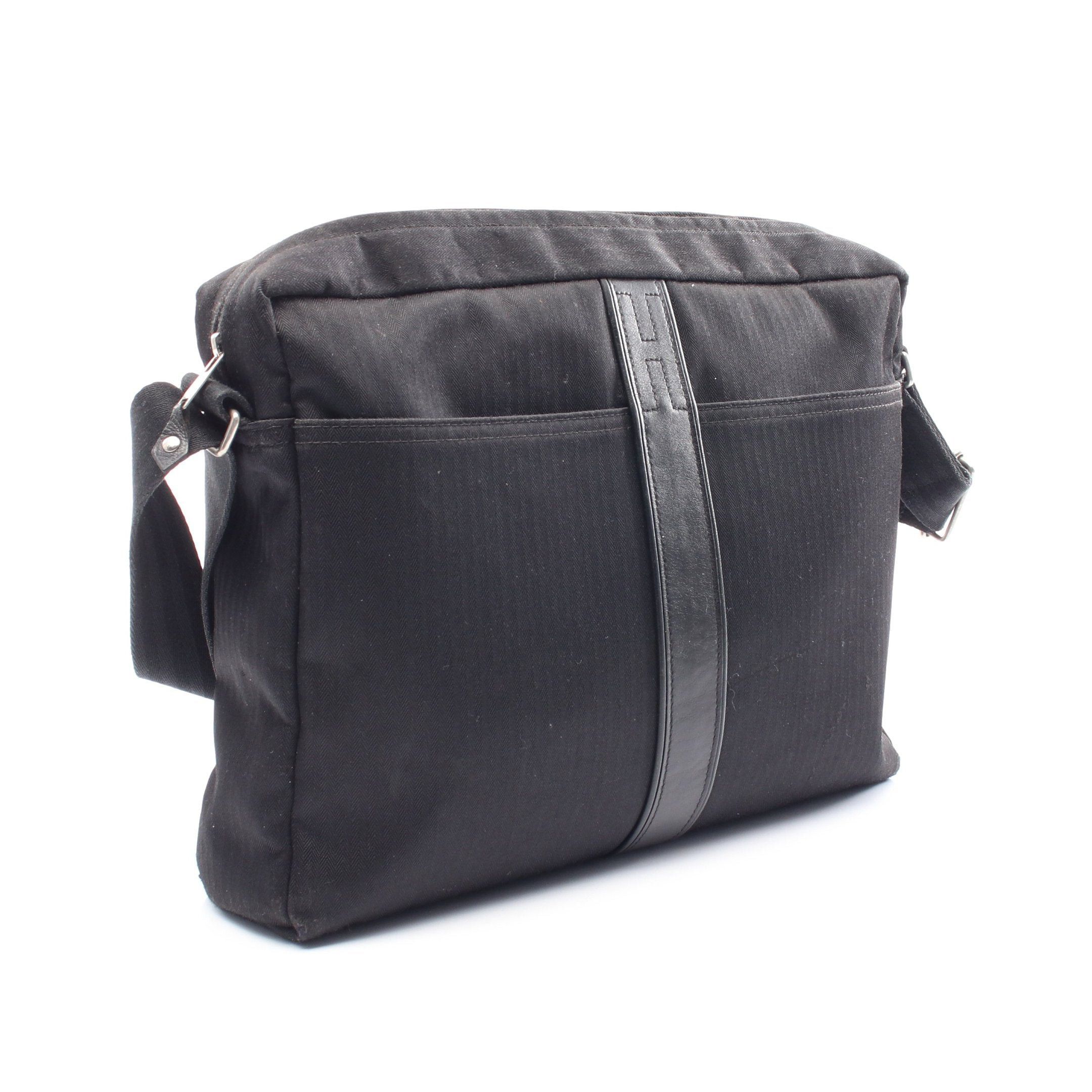 Hermes Hermes Acapulco Bass Mm Shoulder Bag Canvas Leather Black Silver Hardware Size ONE SIZE - 2 Thumbnail