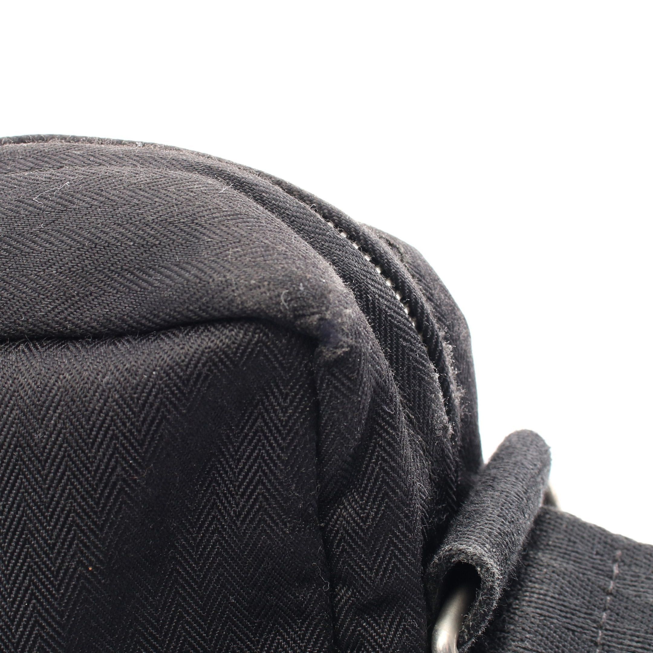 Hermes Hermes Acapulco Bass Mm Shoulder Bag Canvas Leather Black Silver Hardware Size ONE SIZE - 11 Thumbnail