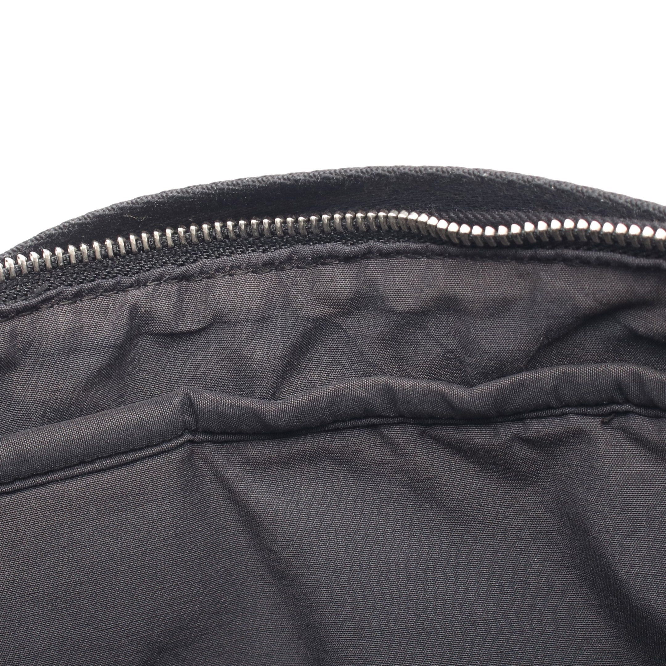Hermes Hermes Acapulco Bass Mm Shoulder Bag Canvas Leather Black Silver Hardware Size ONE SIZE - 6 Thumbnail