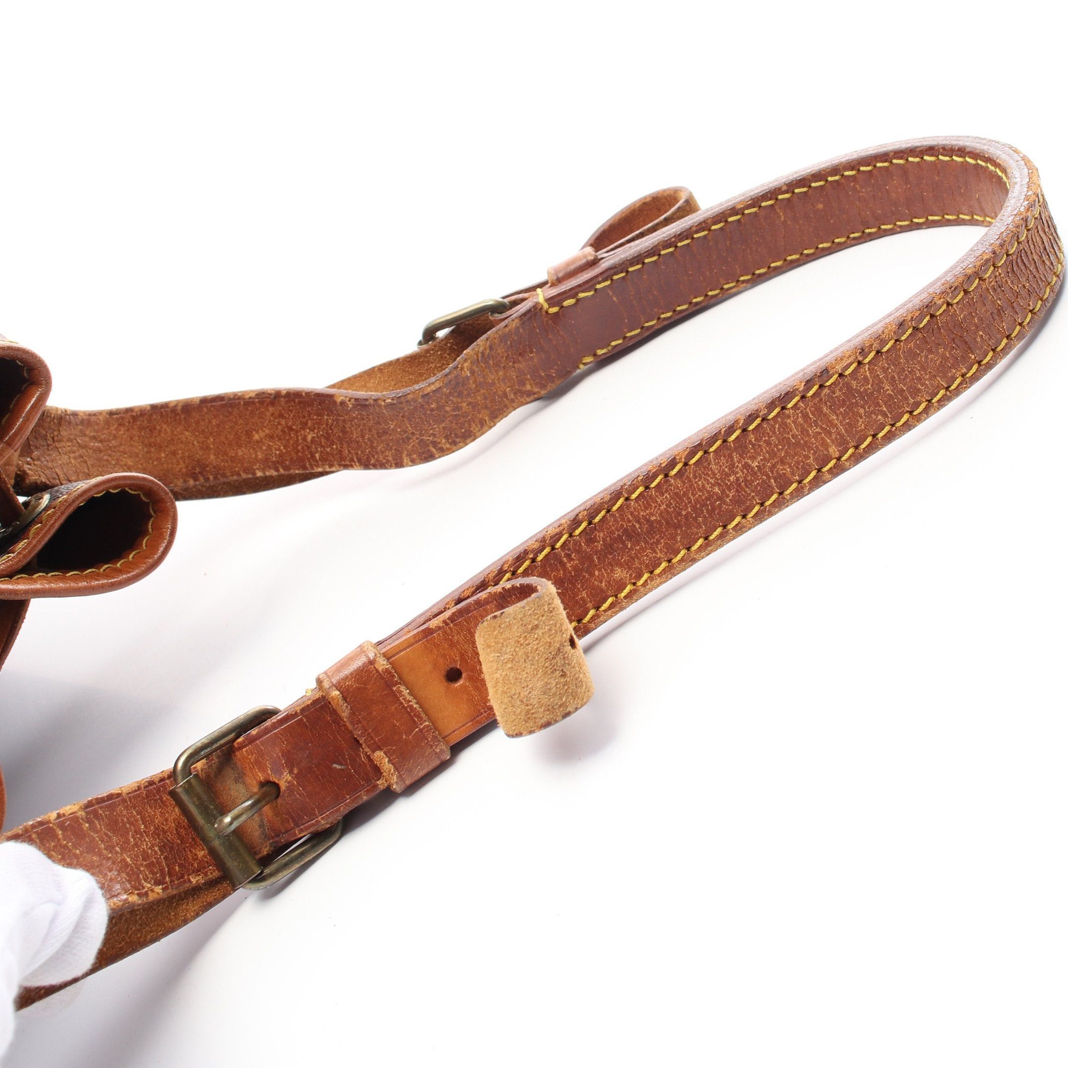 Louis Vuitton Louis Vuitton Noe Monogram Shoulder Bag Leather Brown Size ONE SIZE - 9 Thumbnail