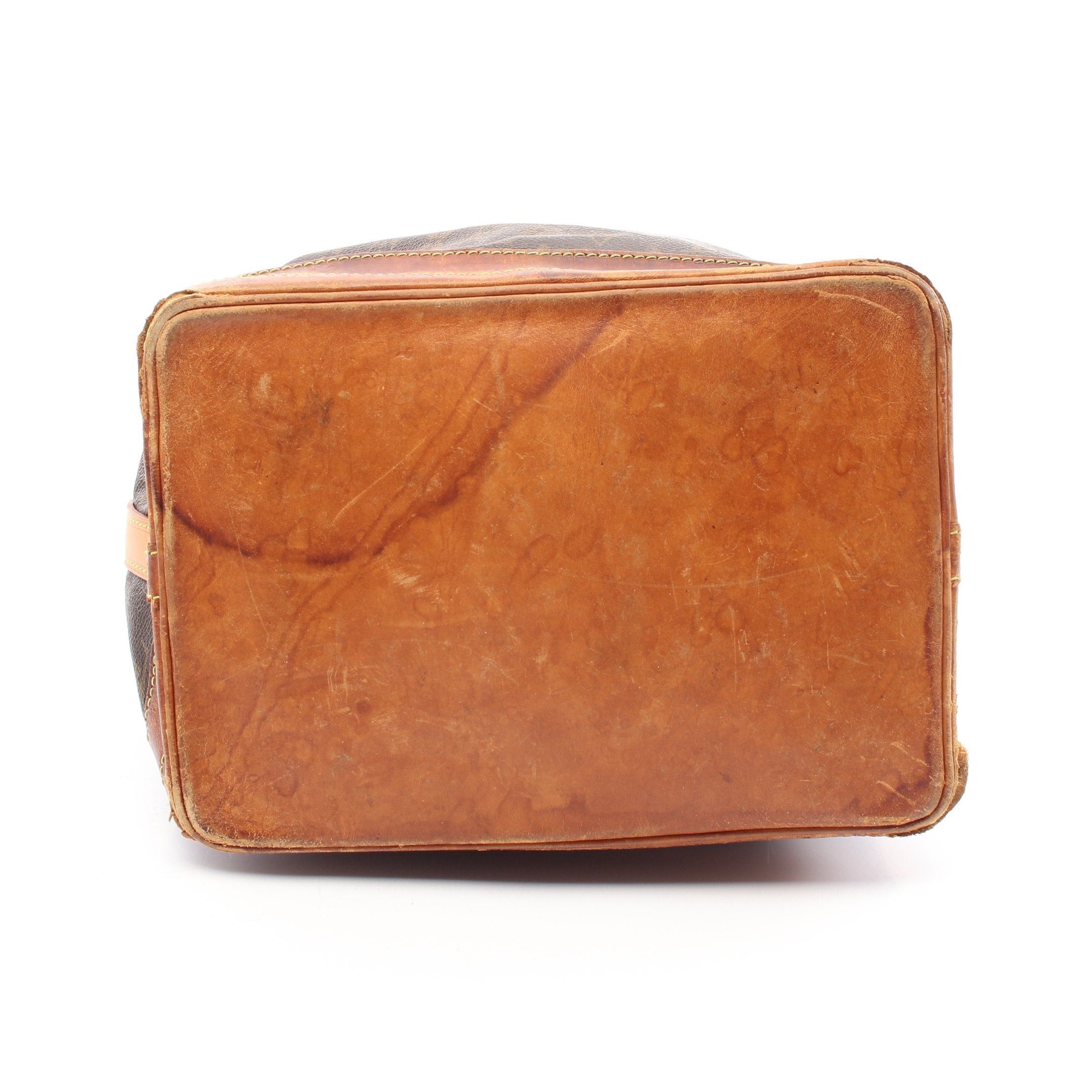 Louis Vuitton Louis Vuitton Noe Monogram Shoulder Bag Leather Brown Size ONE SIZE - 12 Thumbnail