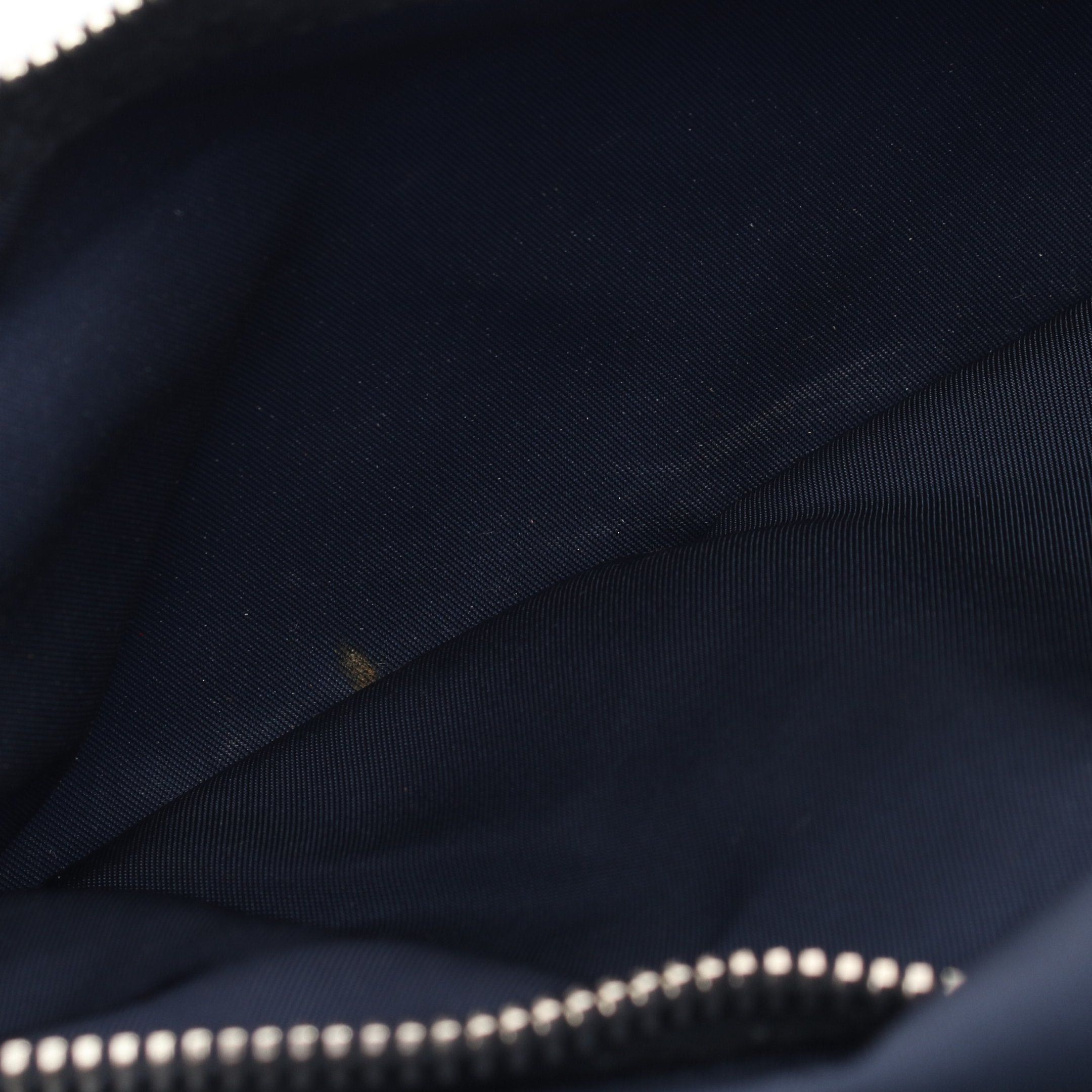 Prada Prada Clutch Bag Second Bicolor Nylon Saffiano Leather Navy Ivory Prada Logo Plate Size ONE SIZE - 6 Thumbnail