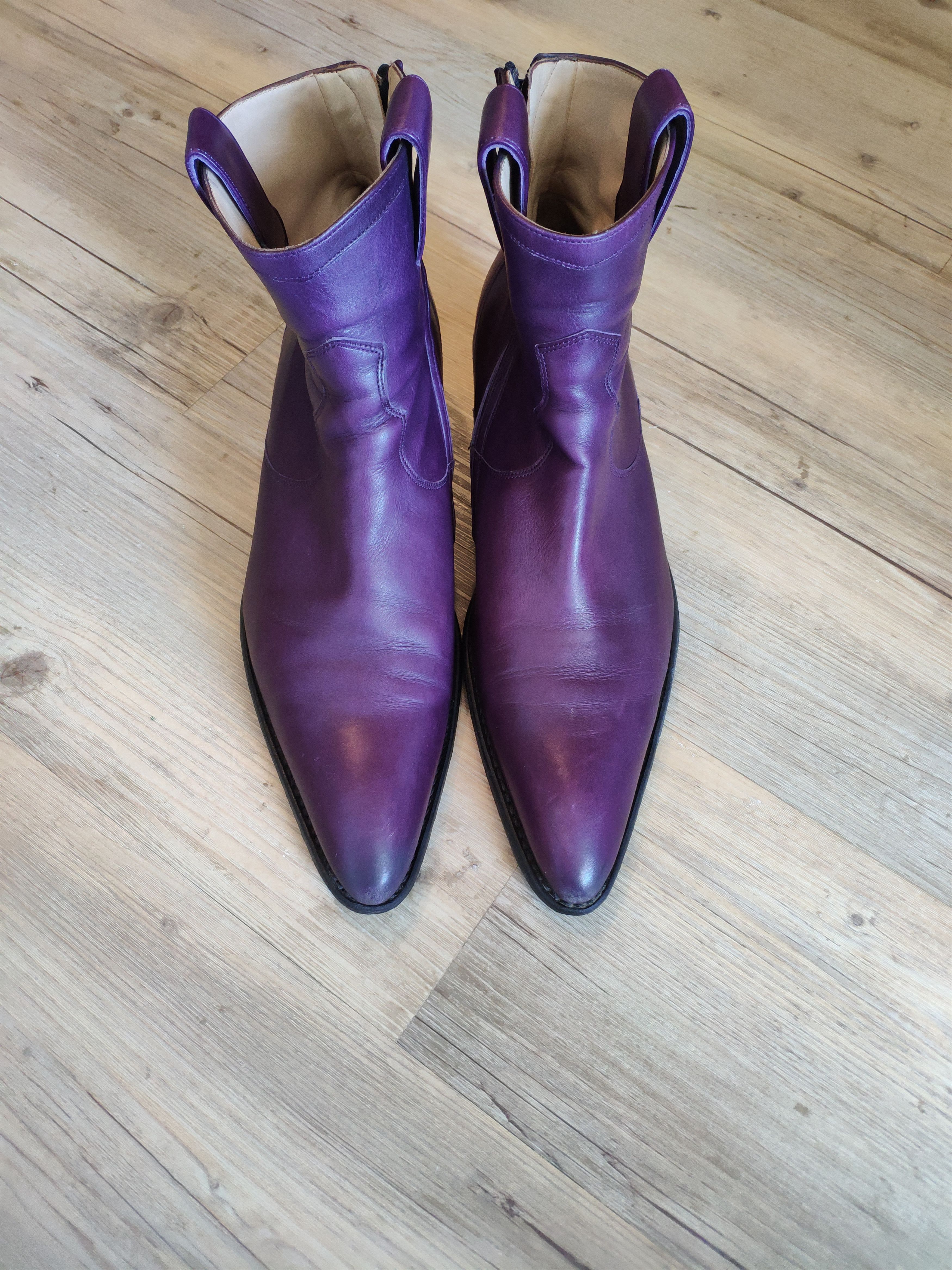 Jean Baptiste Rautureau Purple Boots Size US 9 / EU 42 - 1 Thumbnail