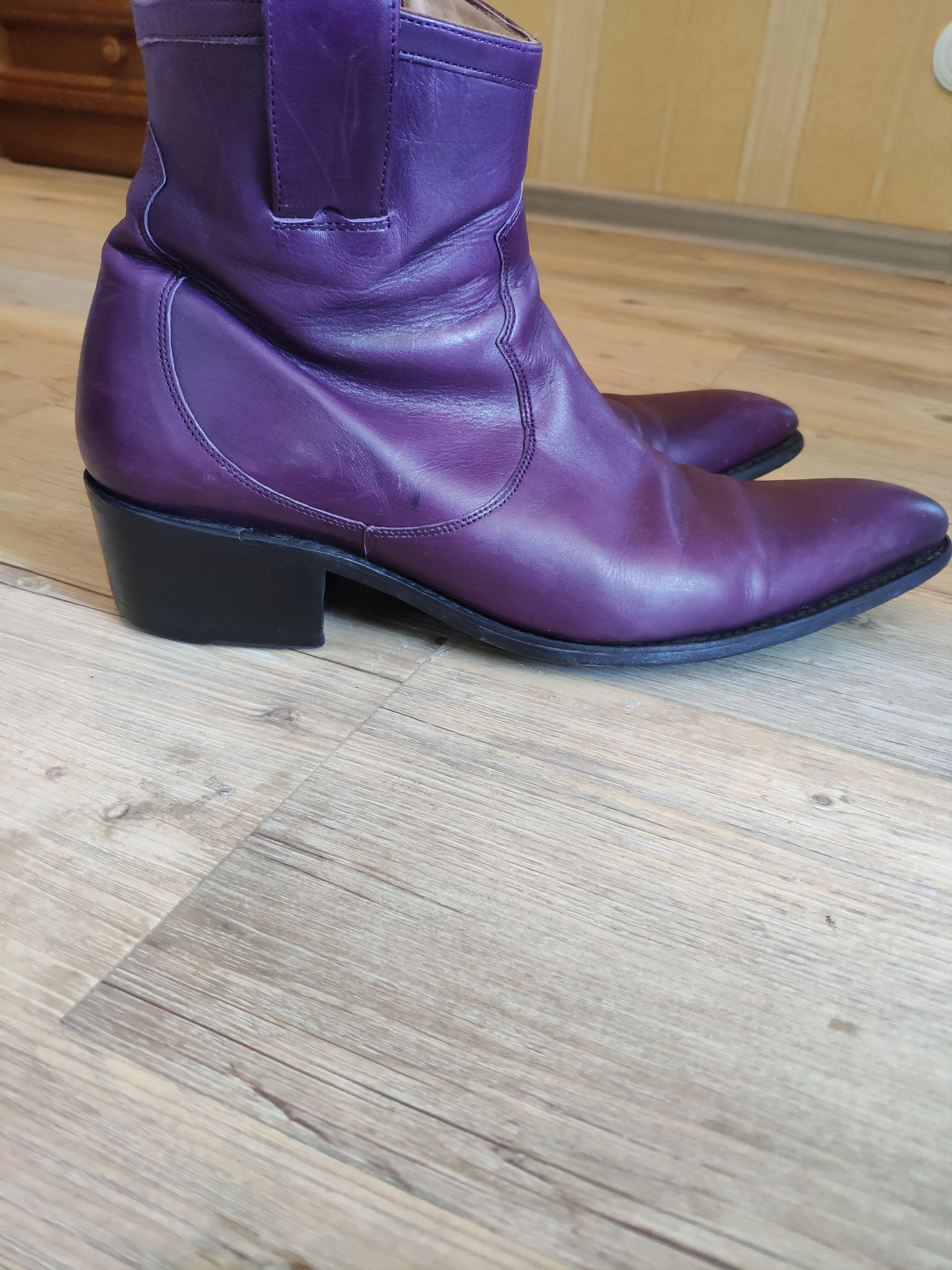 Jean Baptiste Rautureau Purple Boots Size US 9 / EU 42 - 5 Thumbnail