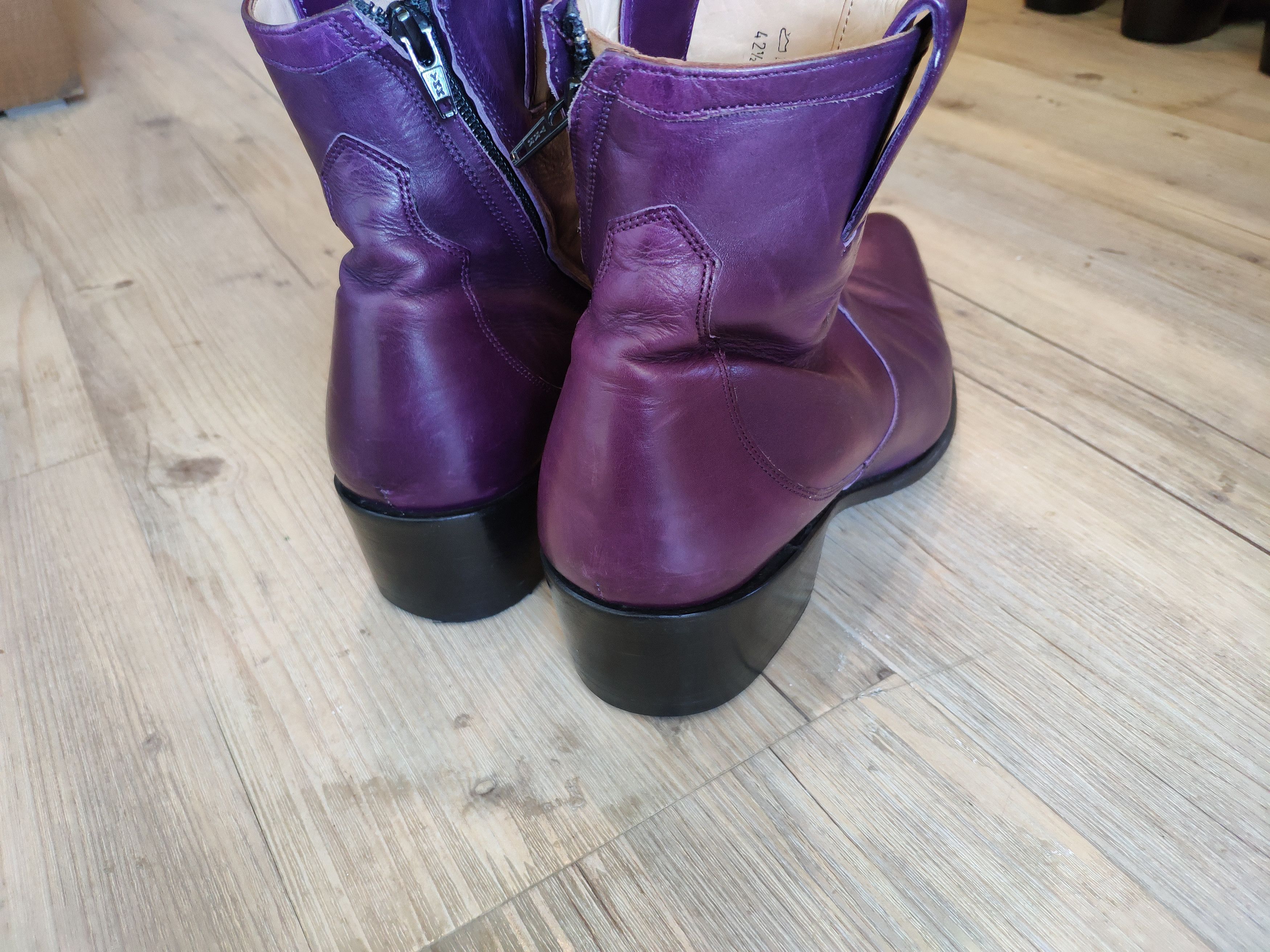 Jean Baptiste Rautureau Purple Boots Size US 9 / EU 42 - 6 Thumbnail