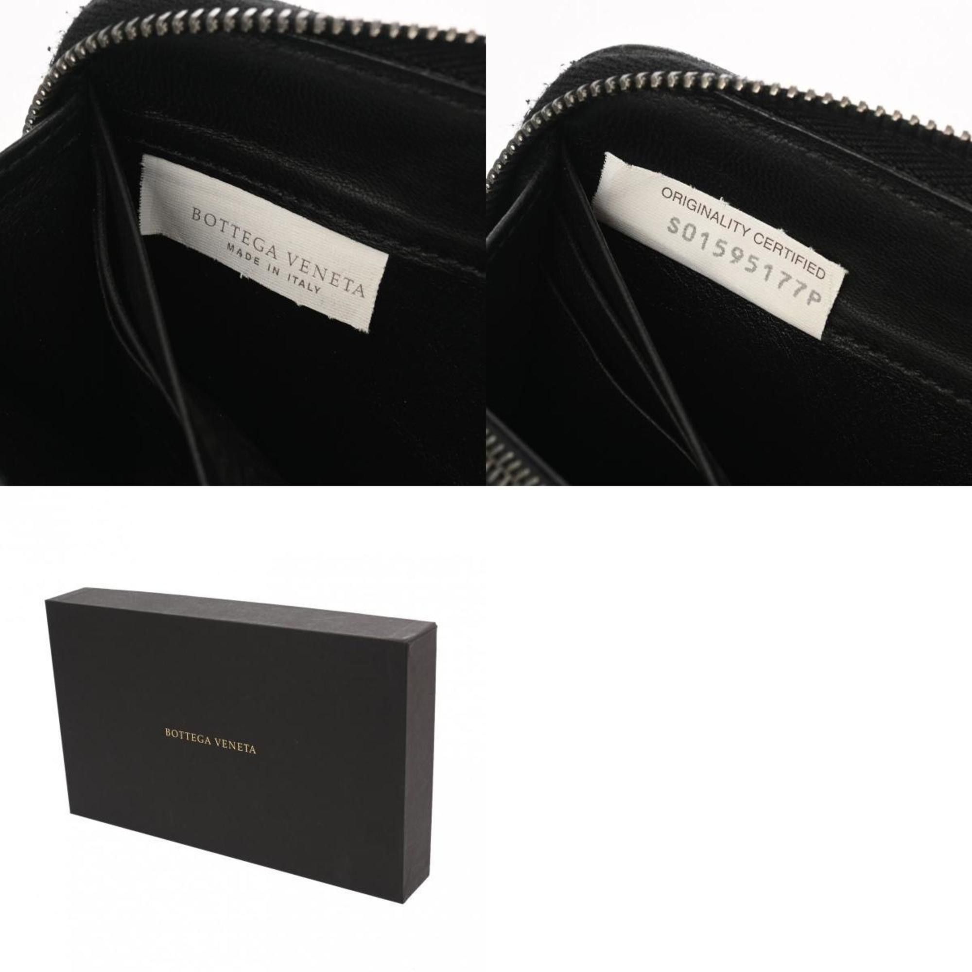 Bottega Veneta BOTTEGAVENETA Bottega Veneta Intrecciato Round Wallet Dot Black/Grey Men's Leather Long Size ONE SIZE - 13 Thumbnail