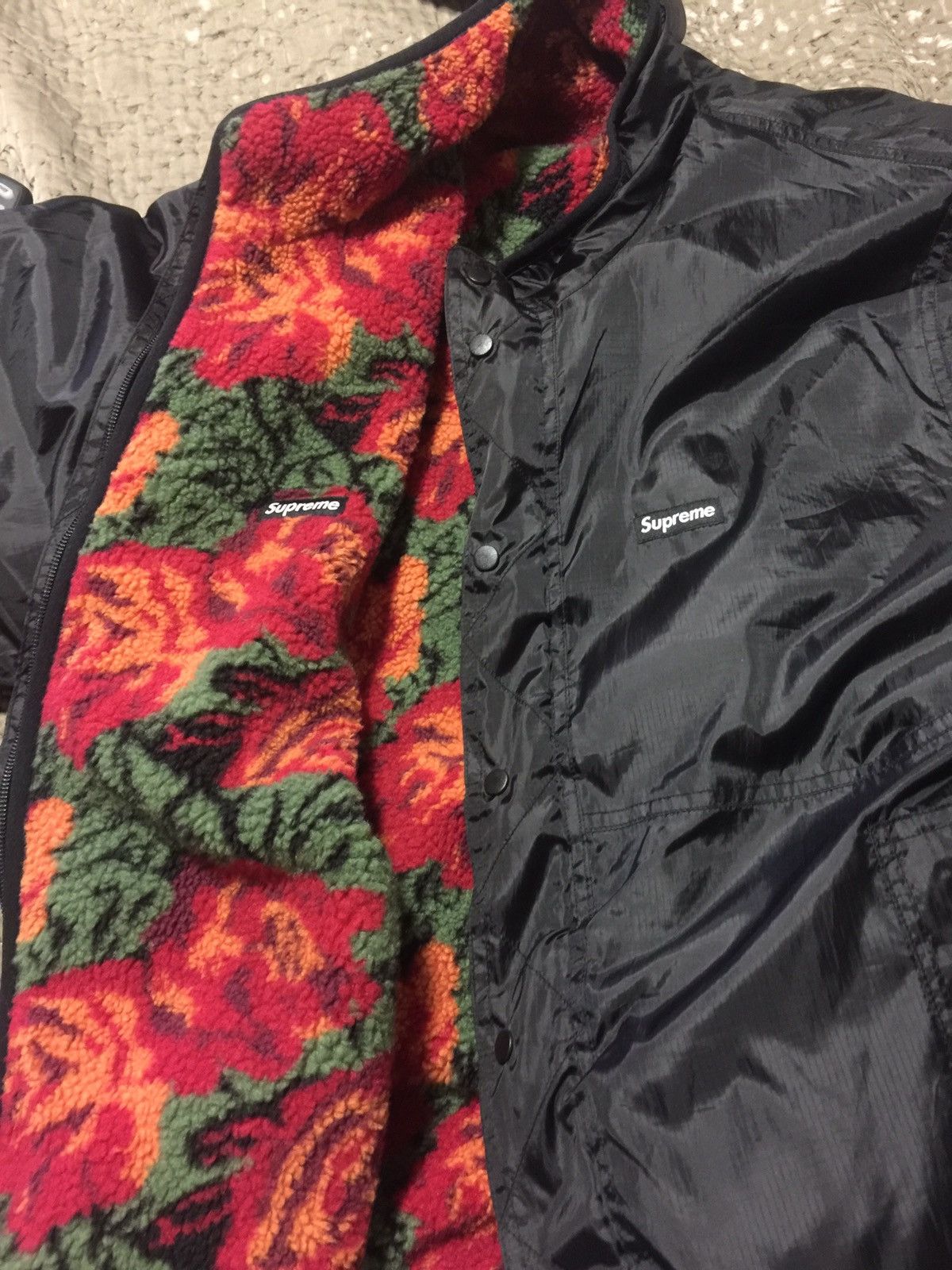 Supreme Supreme Rose Sherpa Reversible Jacket Size US L / EU 52-54 / 3 - 4 Thumbnail