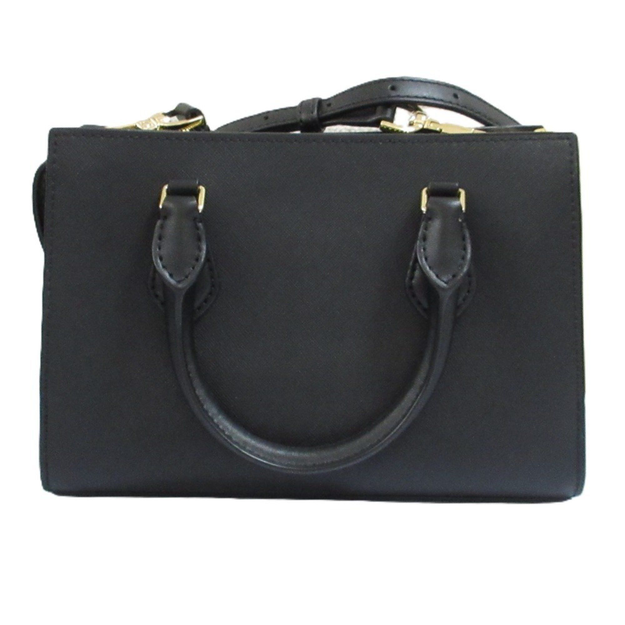 Michael Kors Michael Kors Sheila Small Center Zip Satchel 2WAY Handbag Shoulder Bag Black Gold Hardware Women's Size ONE SIZE - 2 Thumbnail