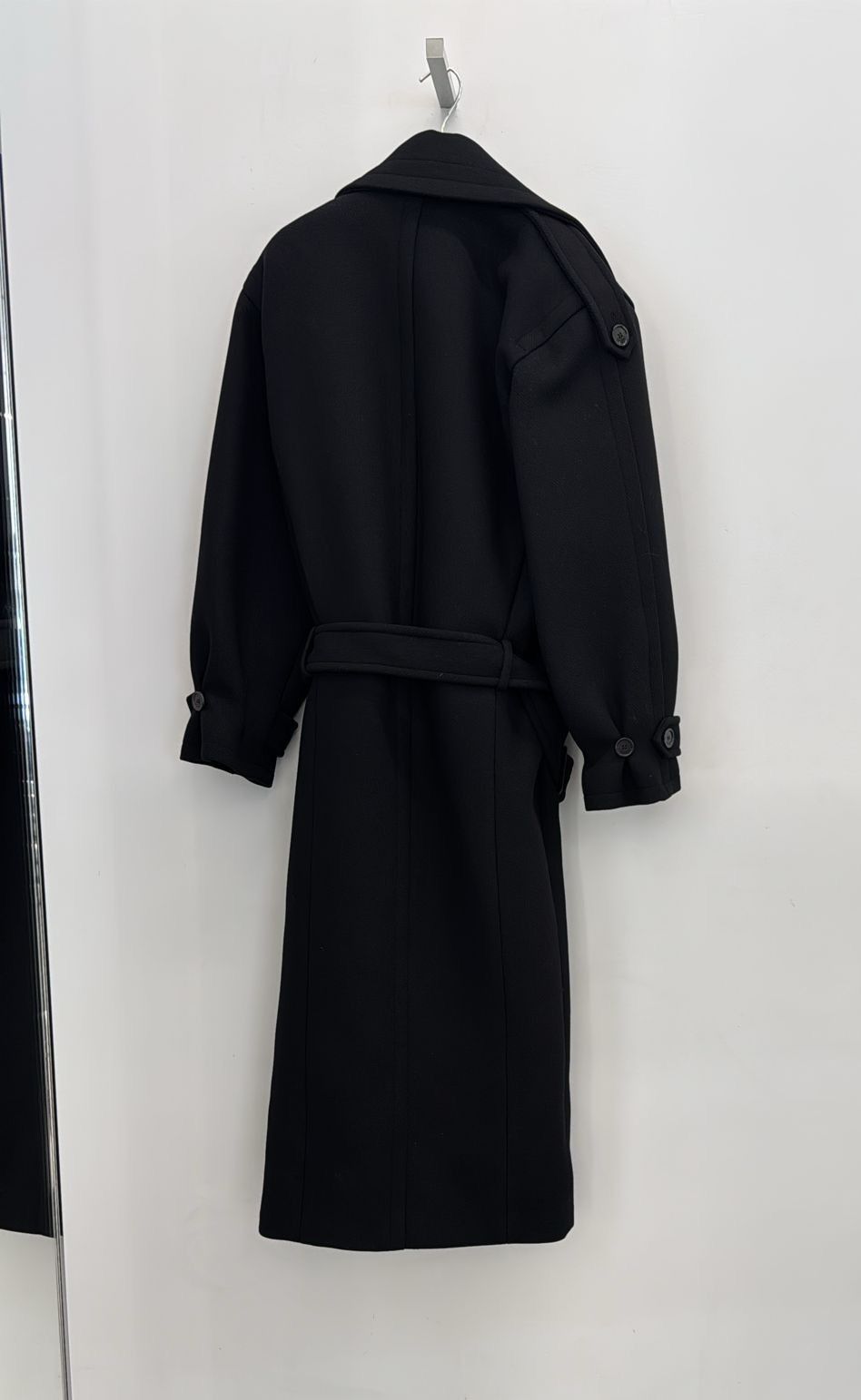 Saint Laurent Paris $8K VALUE Cashmere Melange Long Coat Size XS / US 0-2 / IT 36-38 - 5 Thumbnail