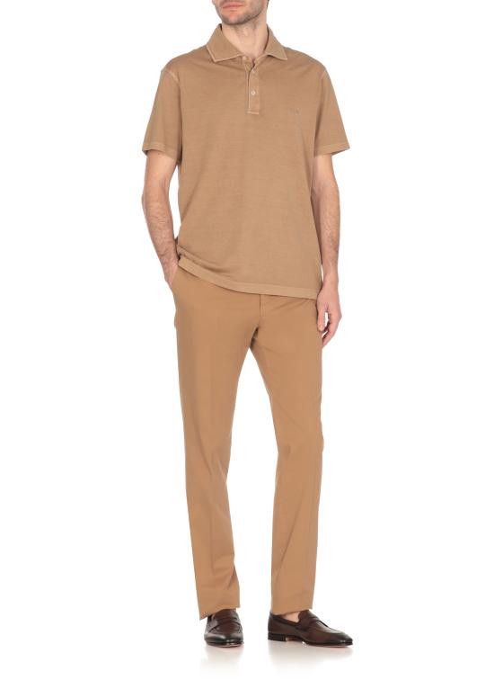 Fay FAY Men Polo Shirts NPMB250143TUY1 C209 Brown Size US XXL / EU 58 / 5 - 2 Thumbnail