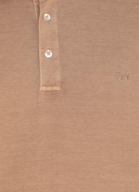 Fay FAY Men Polo Shirts NPMB250143TUY1 C209 Brown Size US XXL / EU 58 / 5 - 5 Thumbnail