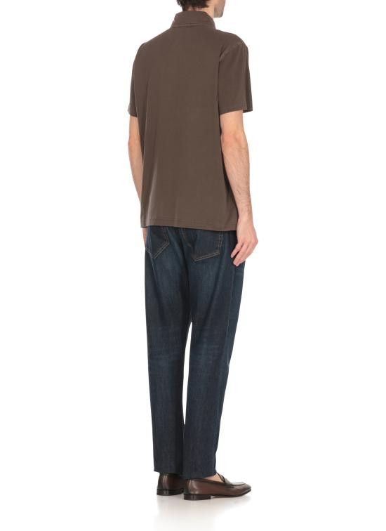 Fay FAY Men Polo Shirts NPMB250143TUY1 S602 Brown Size US M / EU 48-50 / 2 - 4 Thumbnail