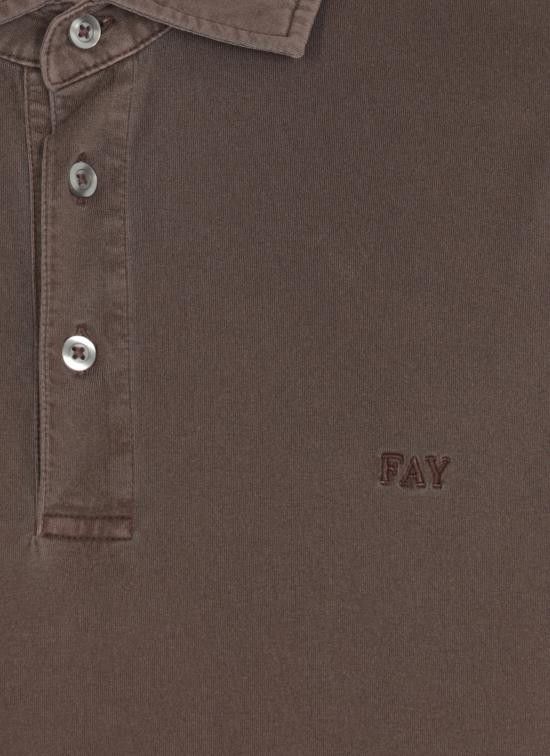 Fay FAY Men Polo Shirts NPMB250143TUY1 S602 Brown Size US XXL / EU 58 / 5 - 5 Thumbnail
