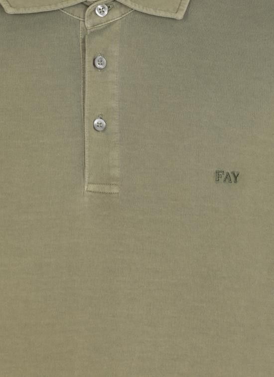 Fay FAY Men Polo Shirts NPMB250143TUY1 V201 Green Size US L / EU 52-54 / 3 - 5 Thumbnail