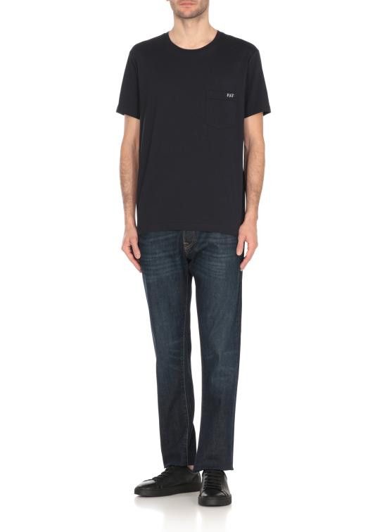 Fay FAY Men T-Shirts NPMB3501280UCX U806 Blue Size US XXL / EU 58 / 5 - 3 Thumbnail