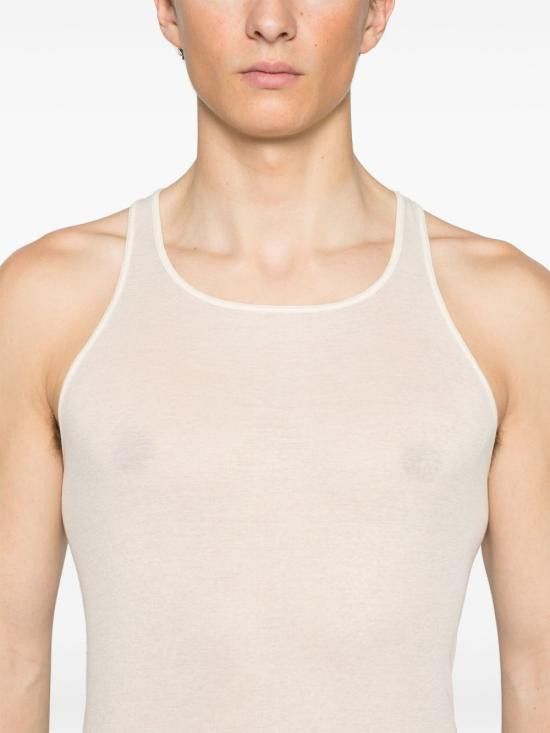Rick Owens RICK OWENS Men T-Shirts RU01E5150 MR21 White Size US L / EU 52-54 / 3 - 4 Thumbnail