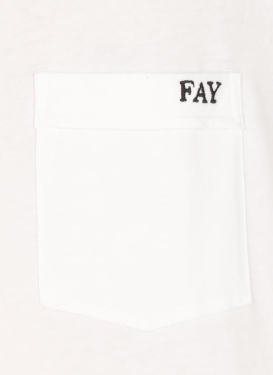 Fay FAY Men T-Shirts NPMB3501280UCX B001 White Size US L / EU 52-54 / 3 - 5 Thumbnail