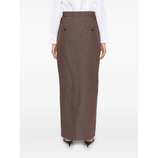 Max Mara MAX MARA Women Mid Skirts PIANOSA 742 002 BROWN Size 26" / US 2 / IT 38 - 3 Thumbnail