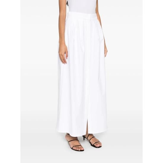 Max Mara MAX MARA Women Long Skirts ALCADE1234 001 WHITE Size 26" / US 2 / IT 38 - 4 Thumbnail