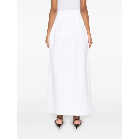Max Mara MAX MARA Women Long Skirts ALCADE1234 001 WHITE Size 26" / US 2 / IT 38 - 2 Thumbnail