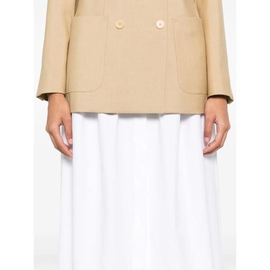 Max Mara MAX MARA Women Long Skirts ALCADE1234 001 WHITE Size 27" / US 4 / IT 40 - 5 Thumbnail