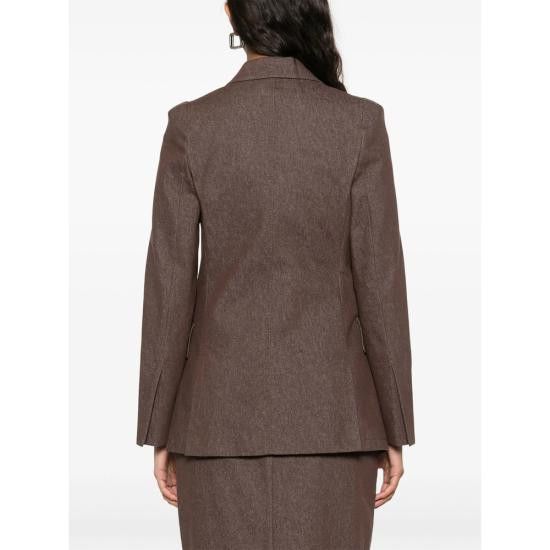 Max Mara MAX MARA Women Suit Jackets AGGUATI 742 002 BROWN Size S / US 4 / IT 40 - 2 Thumbnail