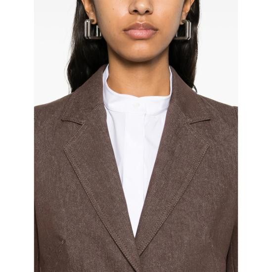 Max Mara MAX MARA Women Suit Jackets AGGUATI 742 002 BROWN Size M / US 6-8 / IT 42-44 - 3 Thumbnail