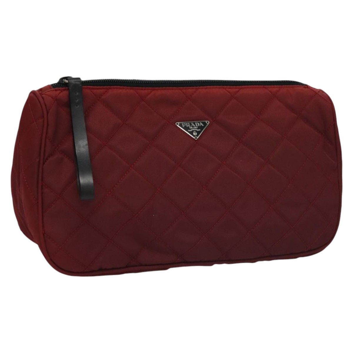 Prada Matelassé Burgundy Synthetic Clutch Bag (Pre-Owned) Size ONE SIZE - 18 Thumbnail