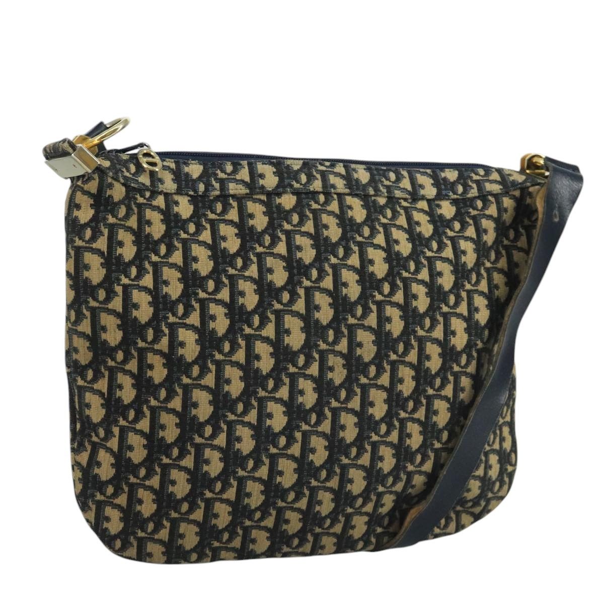 Dior Trotter Navy Canvas Shoulder Bag (Pre-Owned) Size ONE SIZE - 15 Thumbnail