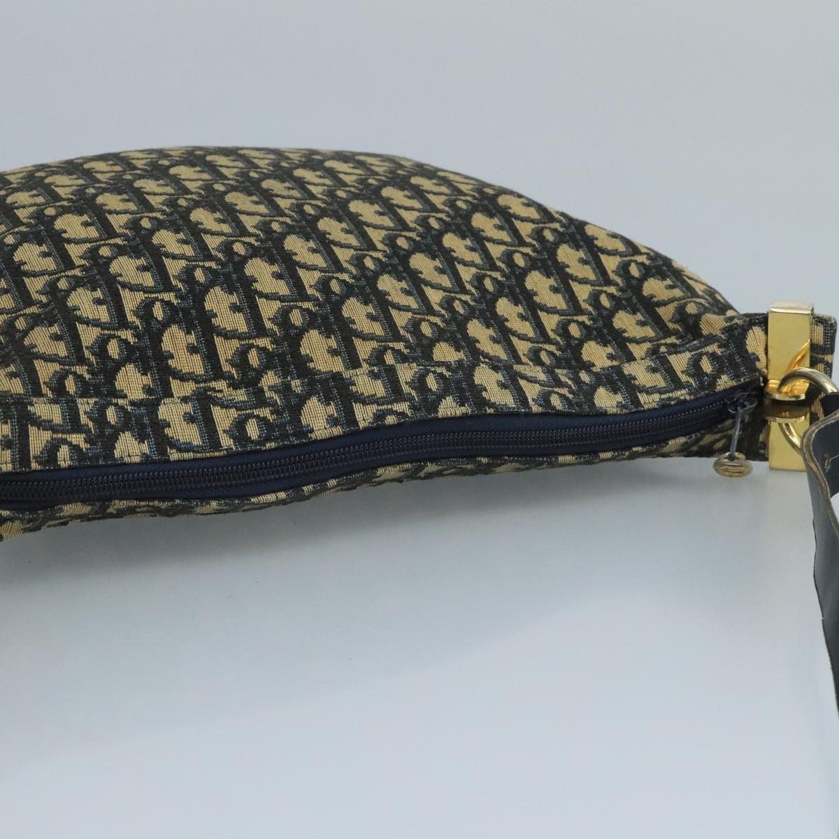 Dior Trotter Navy Canvas Shoulder Bag (Pre-Owned) Size ONE SIZE - 16 Thumbnail