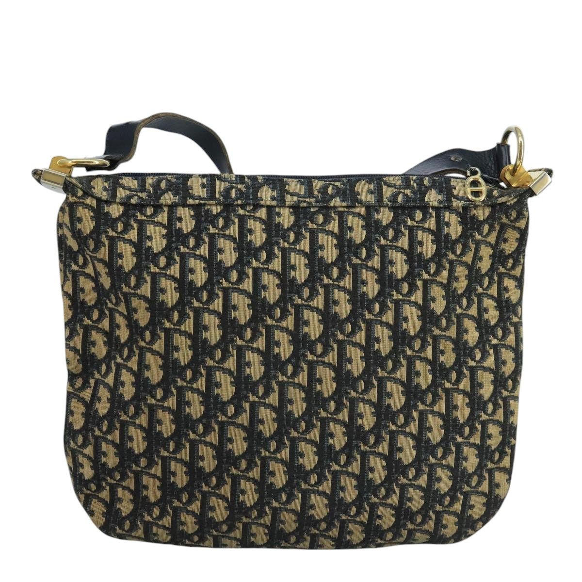 Dior Trotter Navy Canvas Shoulder Bag (Pre-Owned) Size ONE SIZE - 2 Thumbnail