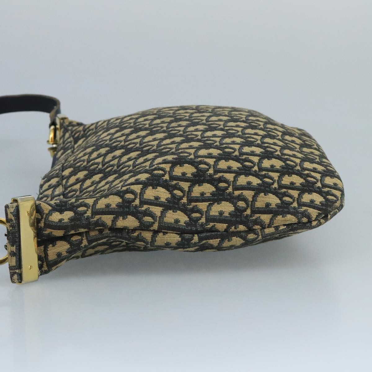 Dior Trotter Navy Canvas Shoulder Bag (Pre-Owned) Size ONE SIZE - 4 Thumbnail