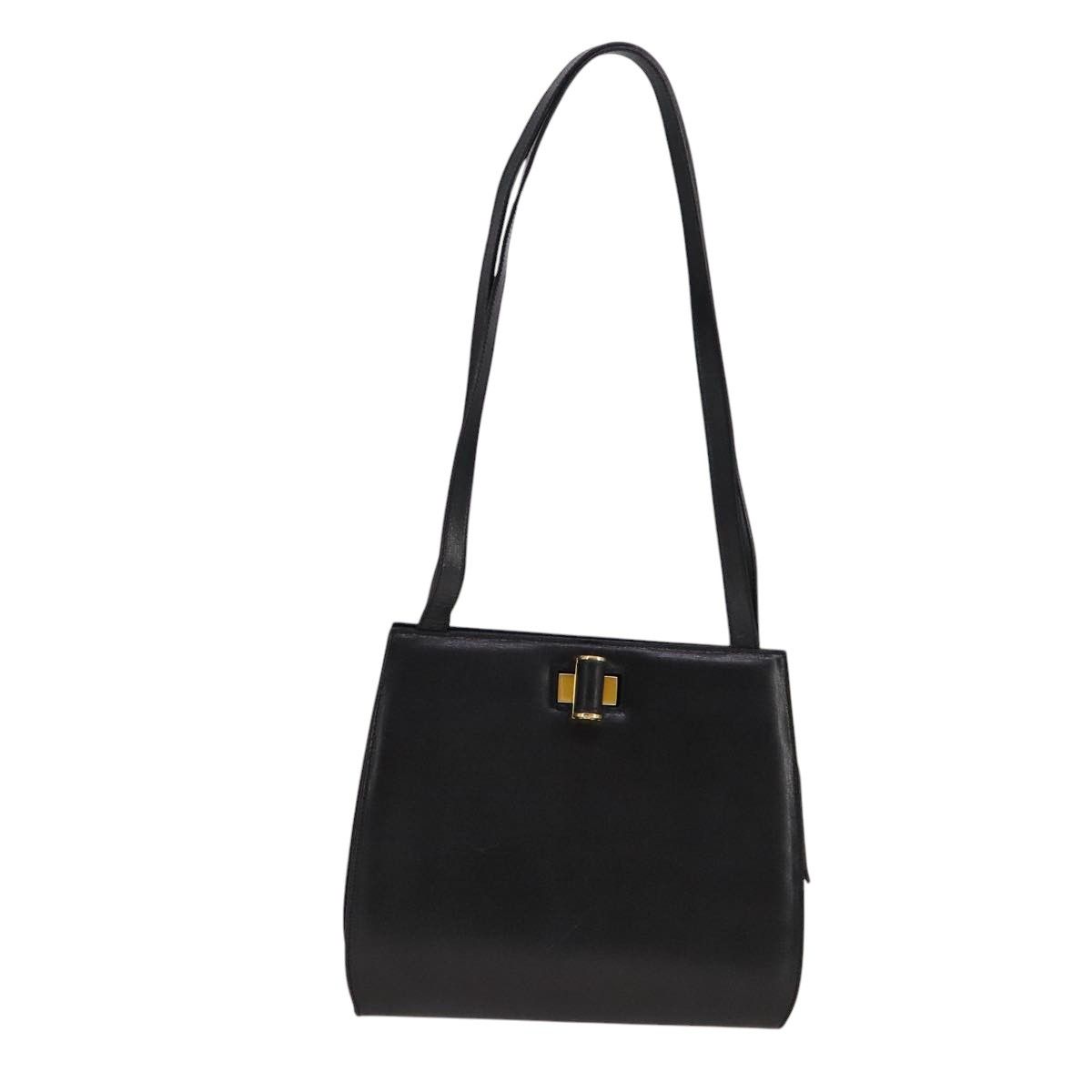 Salvatore Ferragamo Vara Black Leather Shoulder Bag (Pre-Owned) Size ONE SIZE - 14 Thumbnail