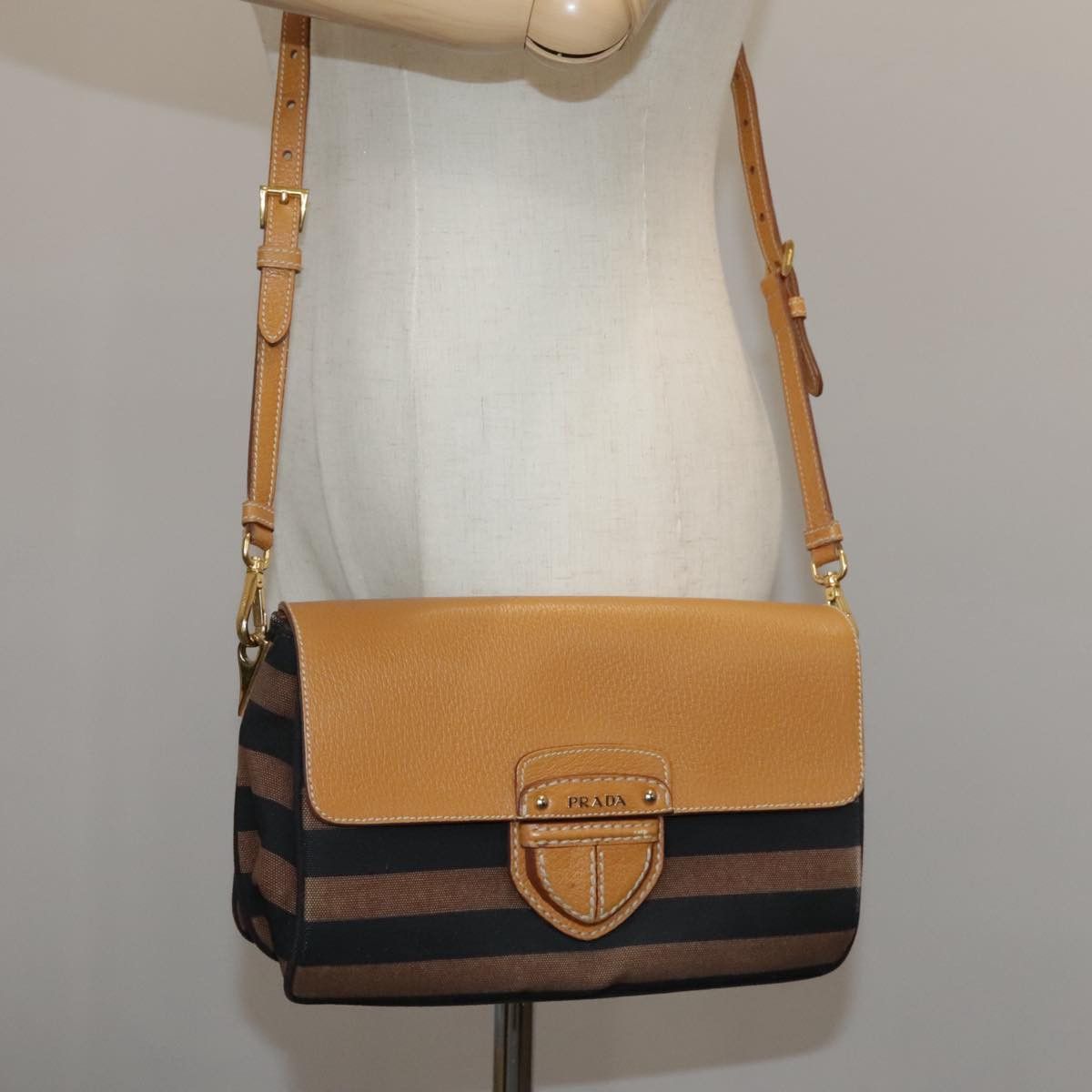 Prada Canapa Multicolour Canvas Shoulder Bag (Pre-Owned) Size ONE SIZE - 19 Thumbnail