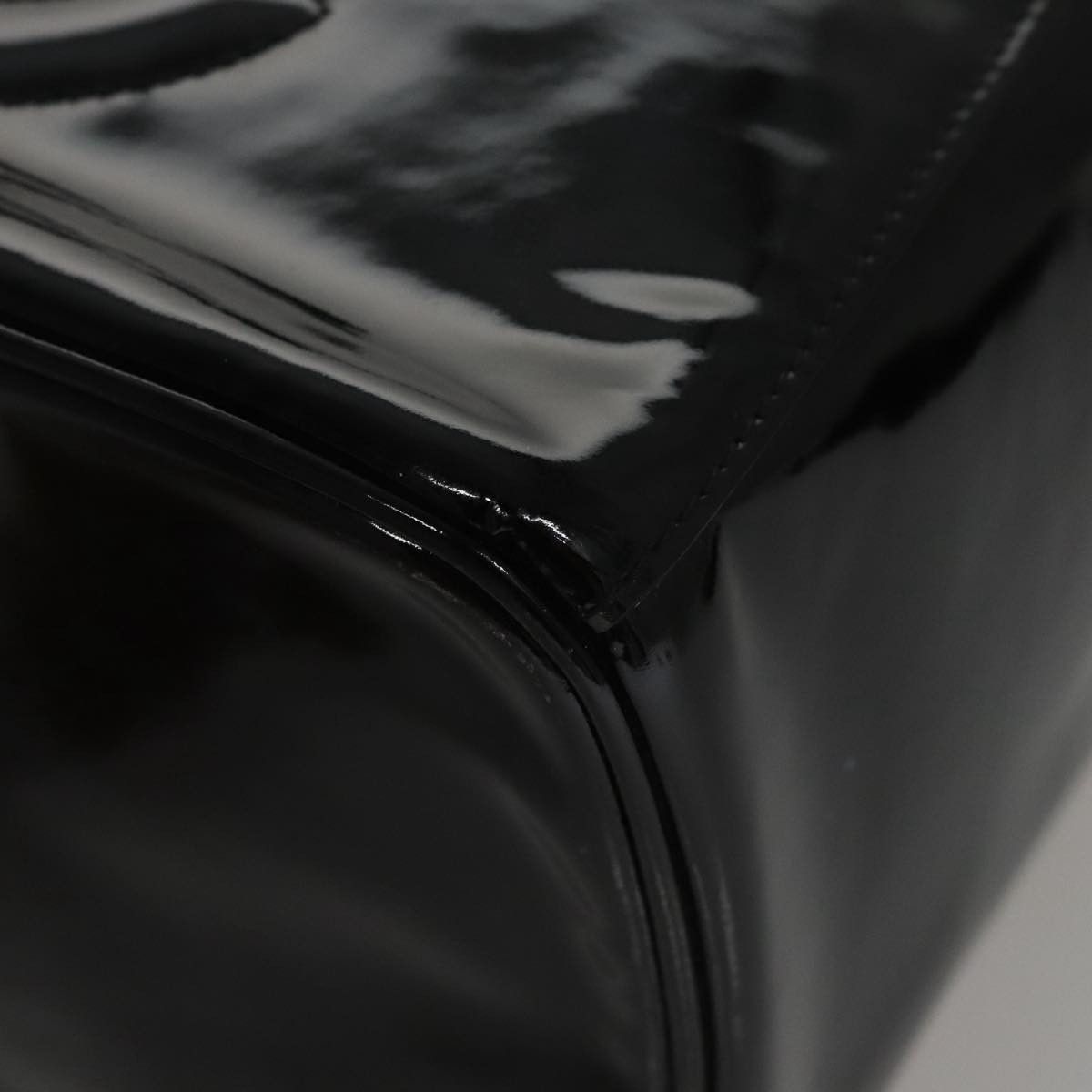 Chanel Vanity Black Patent Leather Clutch Bag (Pre-Owned) Size ONE SIZE - 8 Thumbnail
