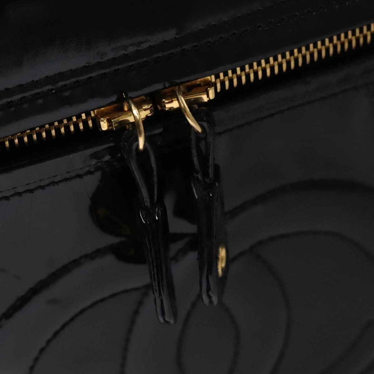 Chanel Vanity Black Patent Leather Clutch Bag (Pre-Owned) Size ONE SIZE - 11 Thumbnail