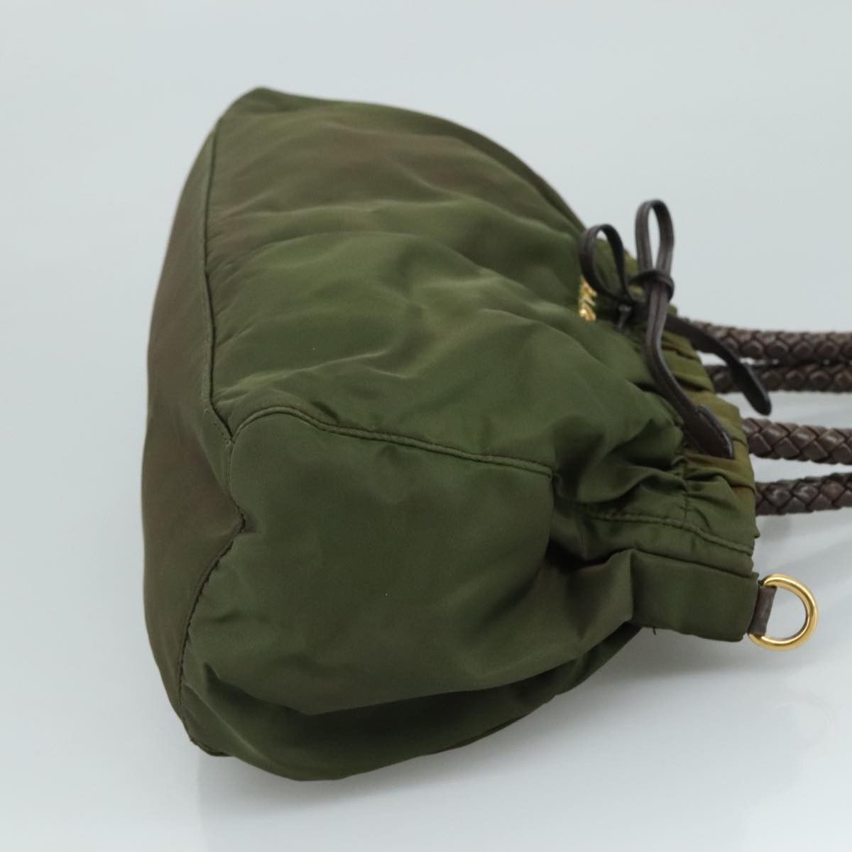 Prada Tessuto Khaki Synthetic Handbag (Pre-Owned) Size ONE SIZE - 3 Thumbnail