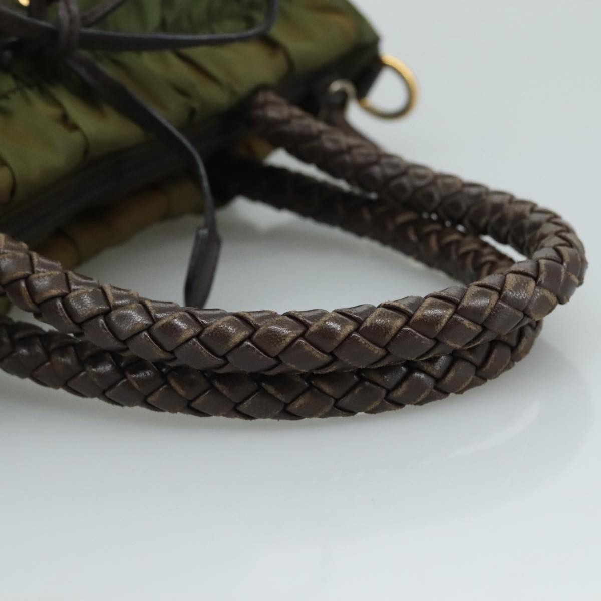 Prada Tessuto Khaki Synthetic Handbag (Pre-Owned) Size ONE SIZE - 5 Thumbnail