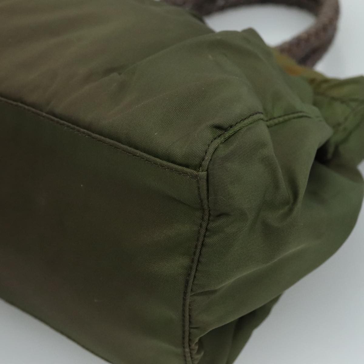 Prada Tessuto Khaki Synthetic Handbag (Pre-Owned) Size ONE SIZE - 9 Thumbnail