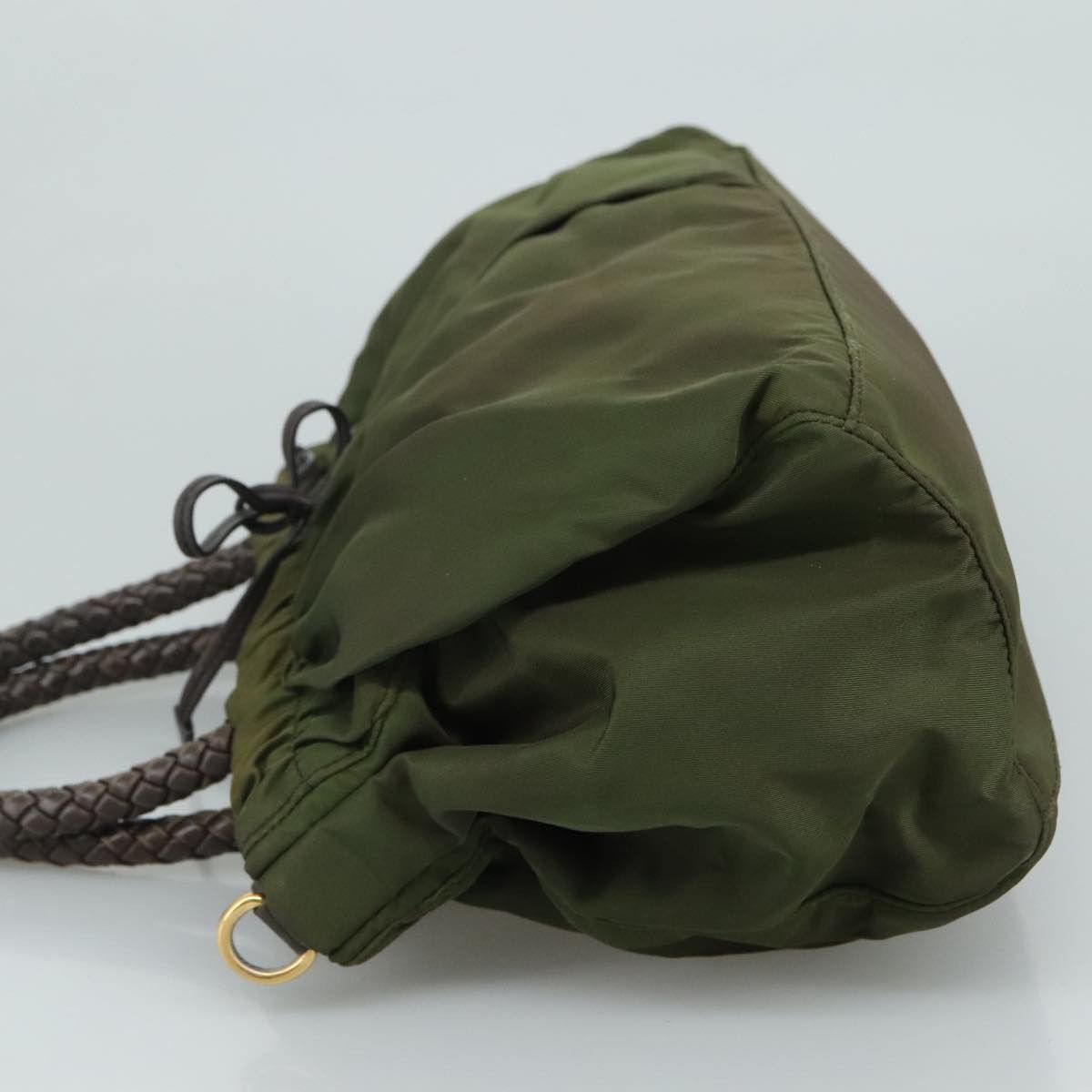 Prada Tessuto Khaki Synthetic Handbag (Pre-Owned) Size ONE SIZE - 4 Thumbnail