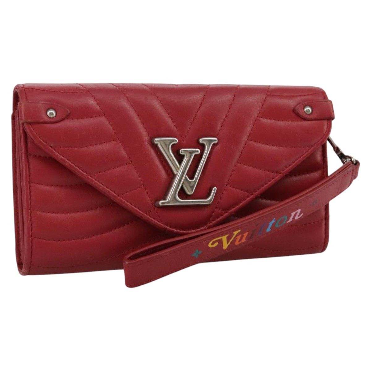 Louis Vuitton New Wave Red Leather Wallet (Pre-Owned) Size ONE SIZE - 15 Thumbnail