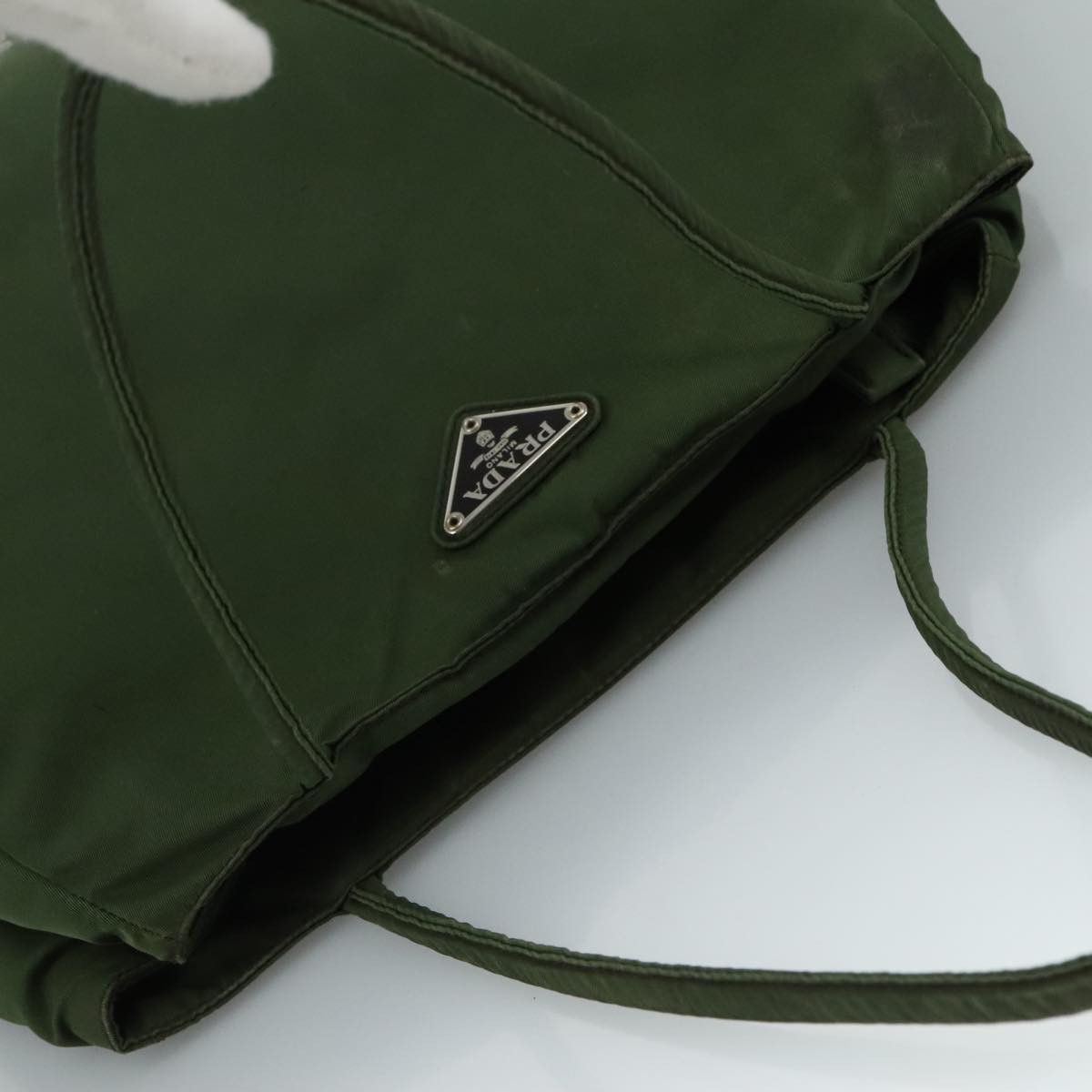 Prada Tessuto Khaki Synthetic Handbag (Pre-Owned) Size ONE SIZE - 17 Thumbnail