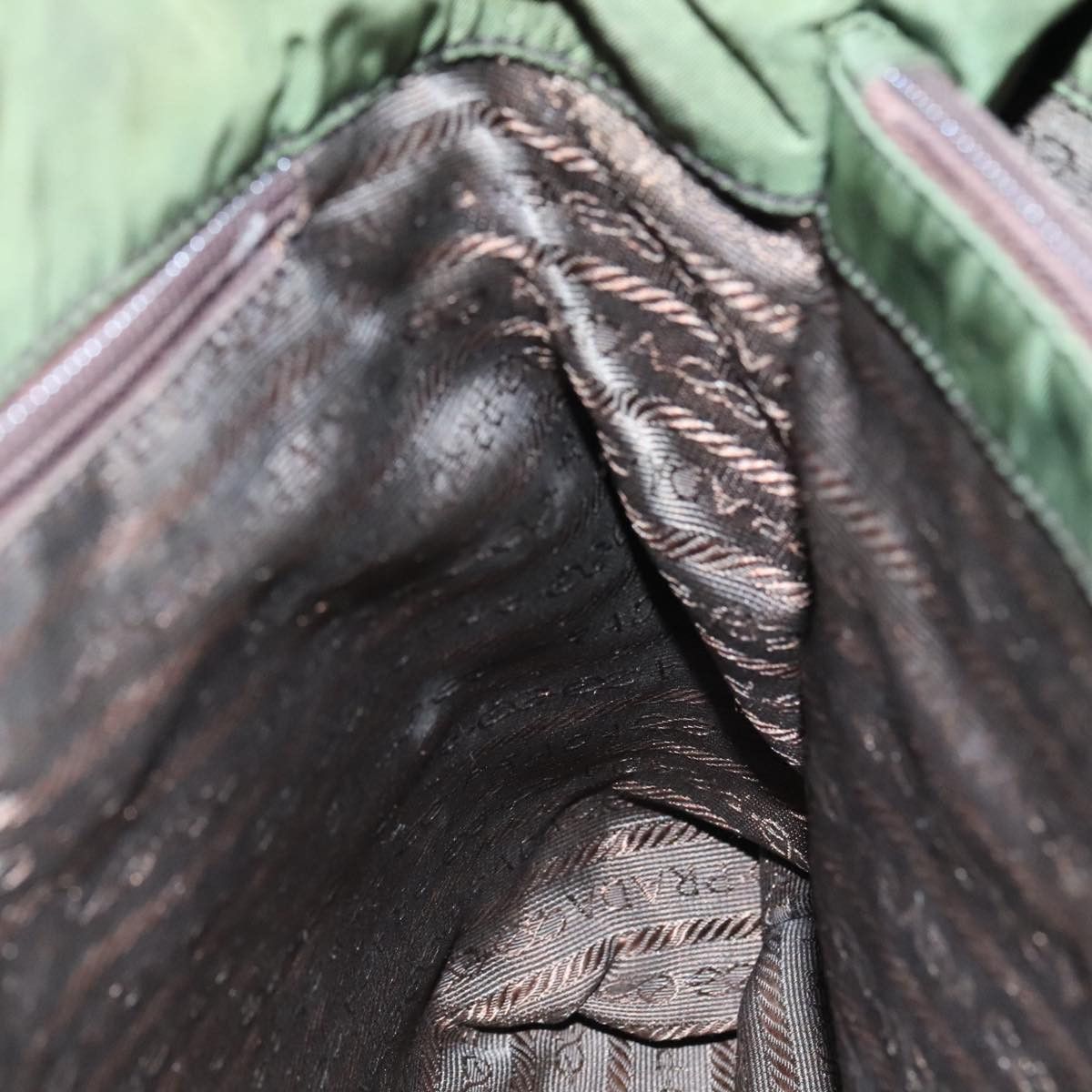Prada Tessuto Khaki Synthetic Handbag (Pre-Owned) Size ONE SIZE - 20 Thumbnail