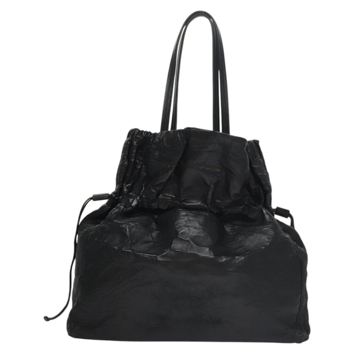 Prada Black Leather Tote Bag (Pre-Owned) Size ONE SIZE - 2 Thumbnail