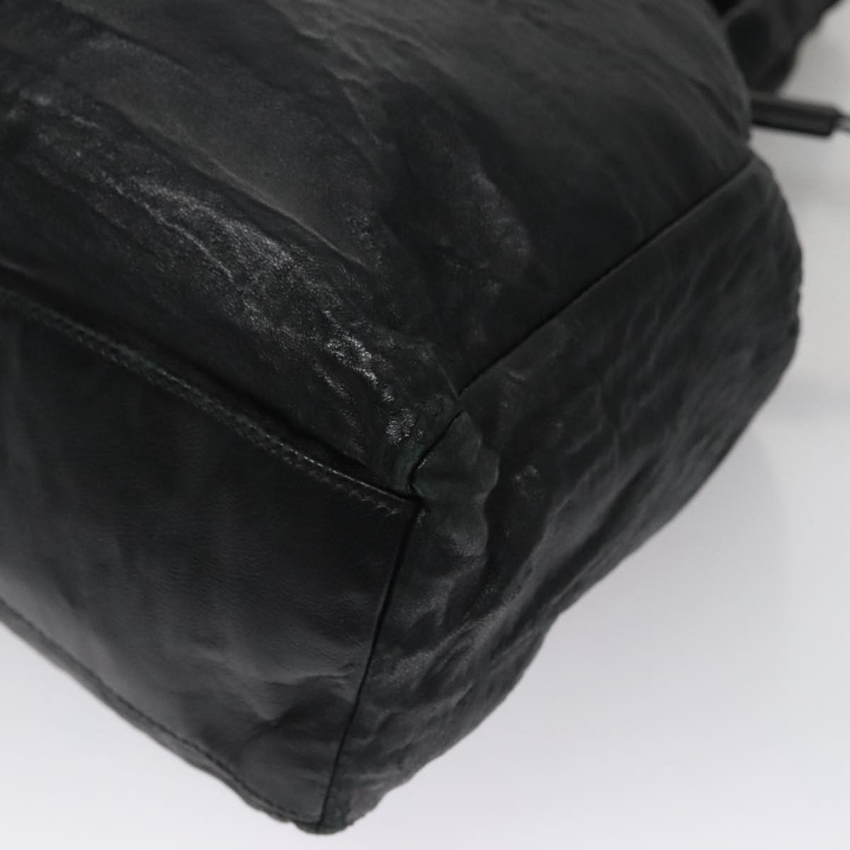 Prada Black Leather Tote Bag (Pre-Owned) Size ONE SIZE - 10 Thumbnail
