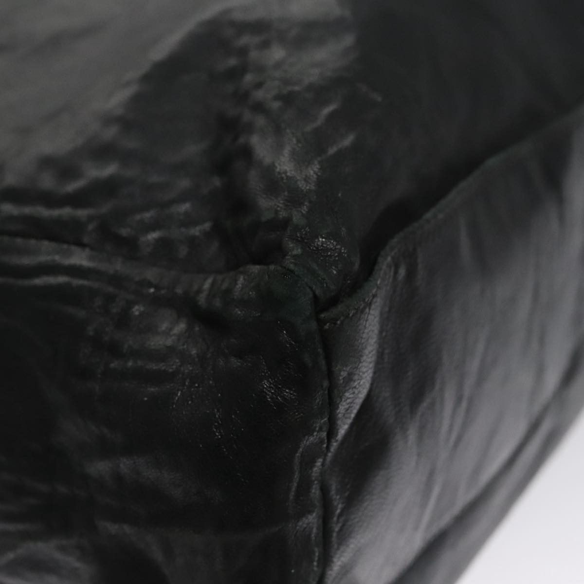 Prada Black Leather Tote Bag (Pre-Owned) Size ONE SIZE - 7 Thumbnail