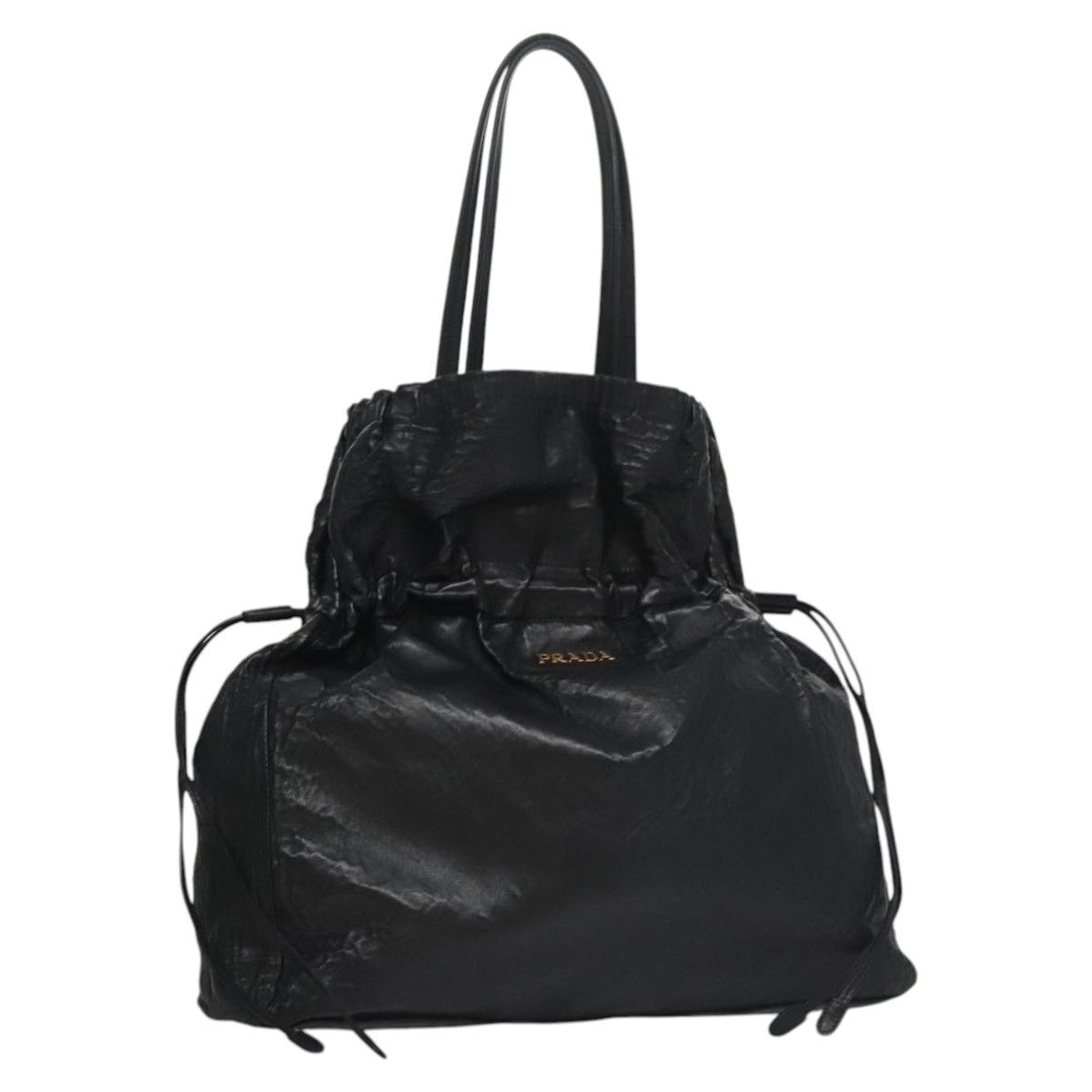 Prada Black Leather Tote Bag (Pre-Owned) Size ONE SIZE - 18 Thumbnail
