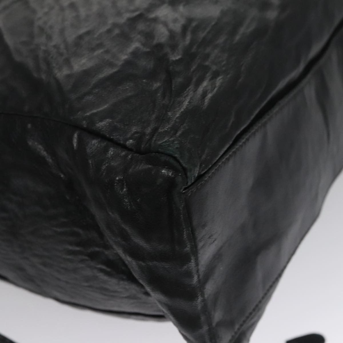 Prada Black Leather Tote Bag (Pre-Owned) Size ONE SIZE - 9 Thumbnail