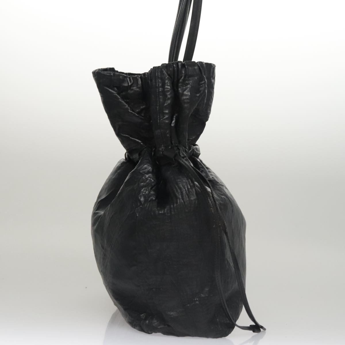Prada Black Leather Tote Bag (Pre-Owned) Size ONE SIZE - 4 Thumbnail