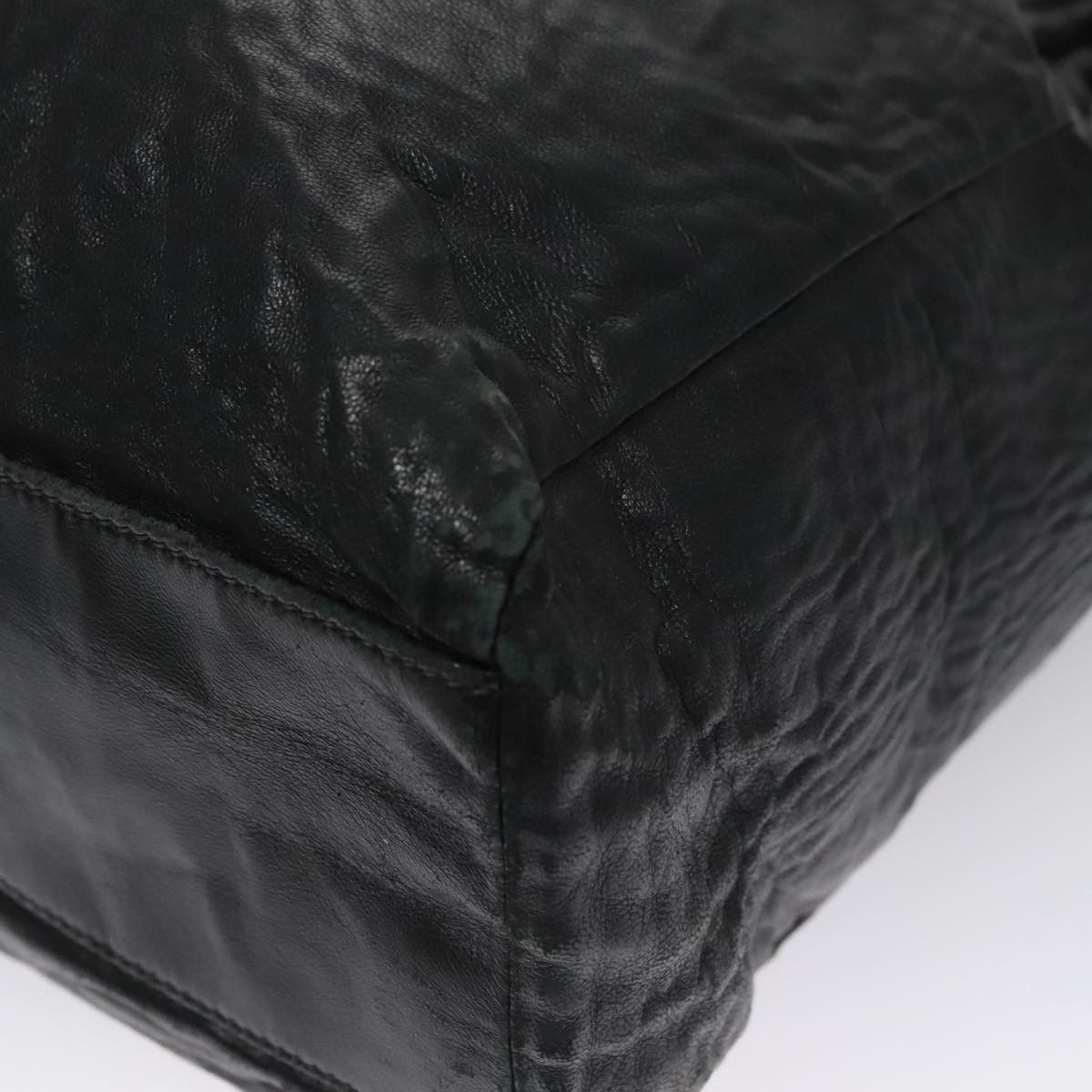 Prada Black Leather Tote Bag (Pre-Owned) Size ONE SIZE - 8 Thumbnail